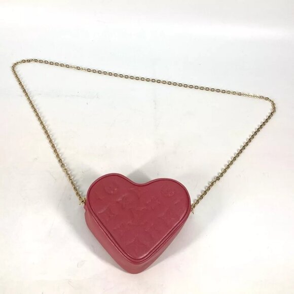 LOUIS VUITTON M80837 Monogram Heart on Chain Pochette 2WAY Shoulder Bag - Picture 5 of 13